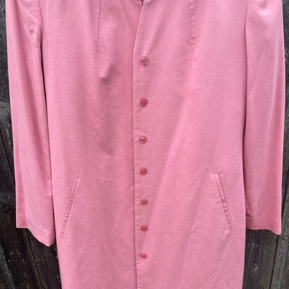 Vintage baby pink 2 piece set! Dress and trench combo - Picture 3 of 6